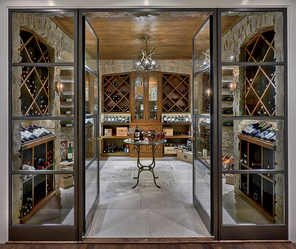 Lincoln Park mansion wine cellar