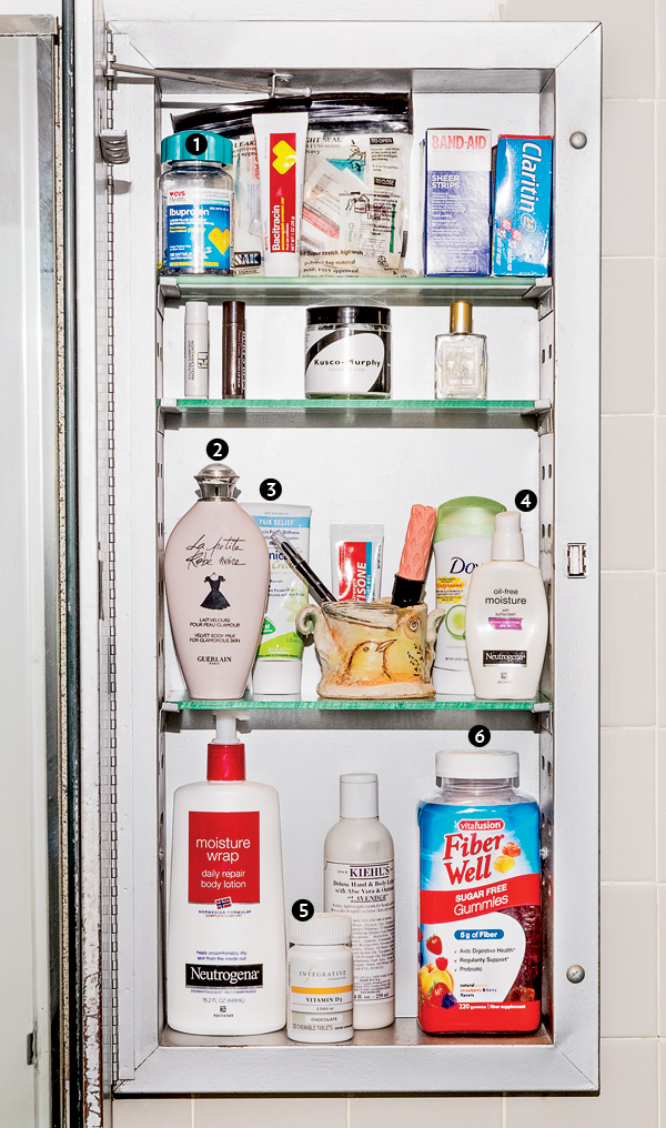 Rebecca Unger's medicine cabinet