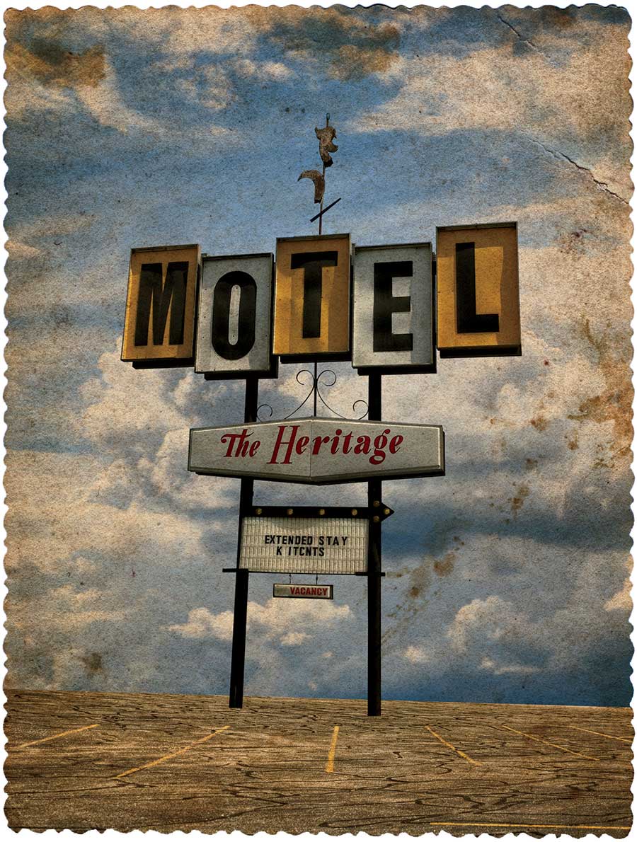 Heritage Motel sign