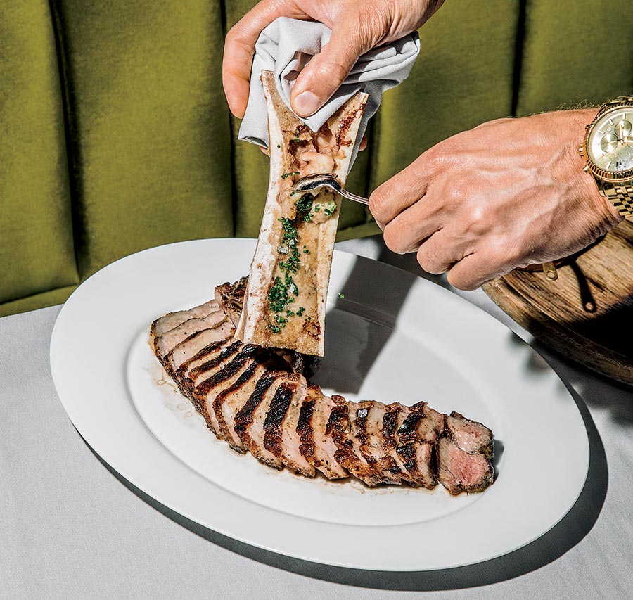 Maple & Ash pork chop
