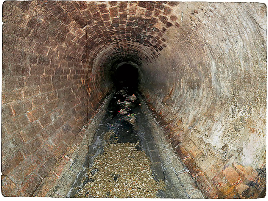 A sewer tunnel photo