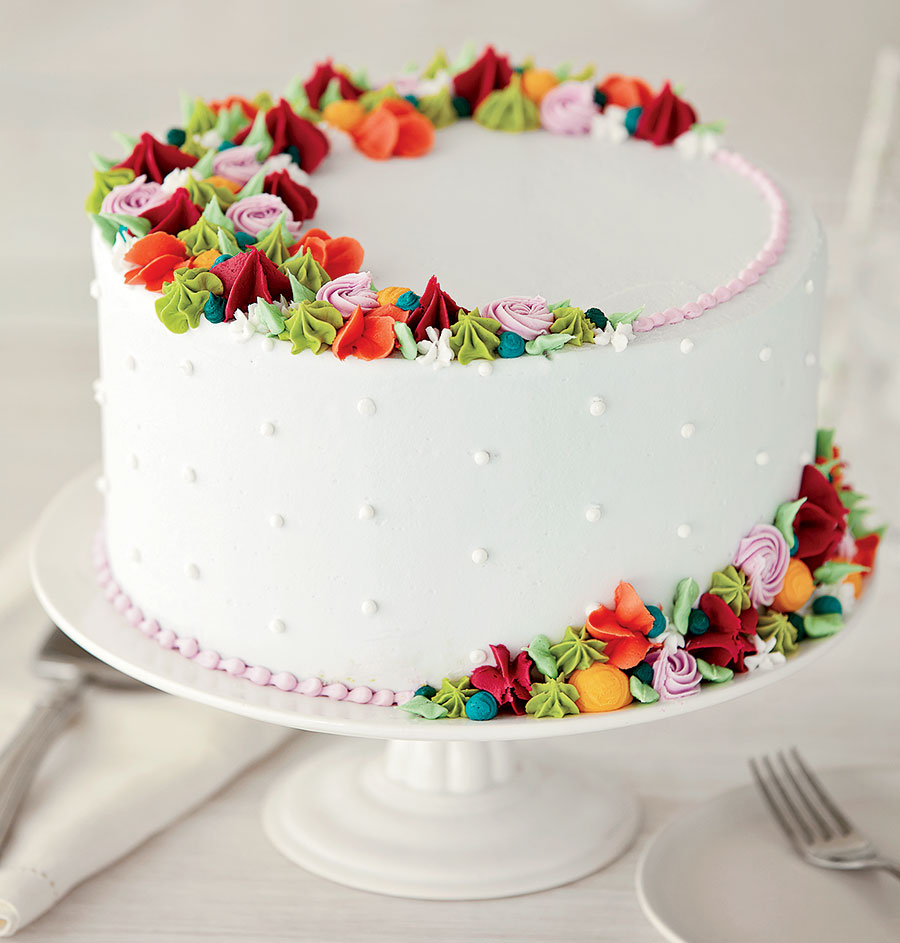 A decorated cake
