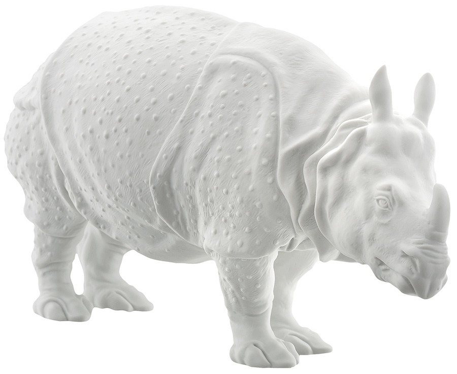 Nymphenburg rhinoceros statuette