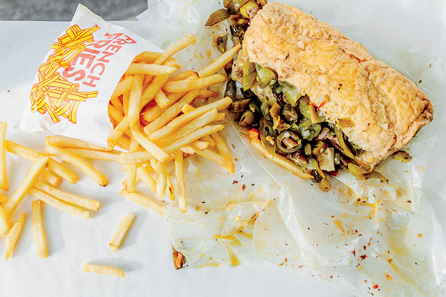 Italian beef with fries