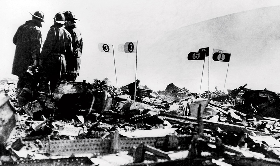 The crash site