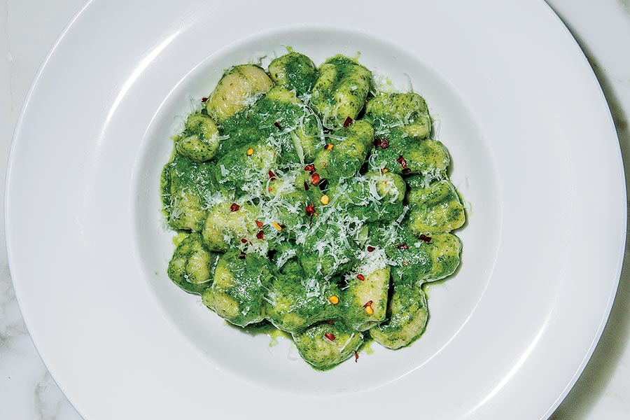 Pesto gnocchi
