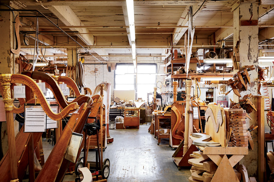 The third-floor repair room.