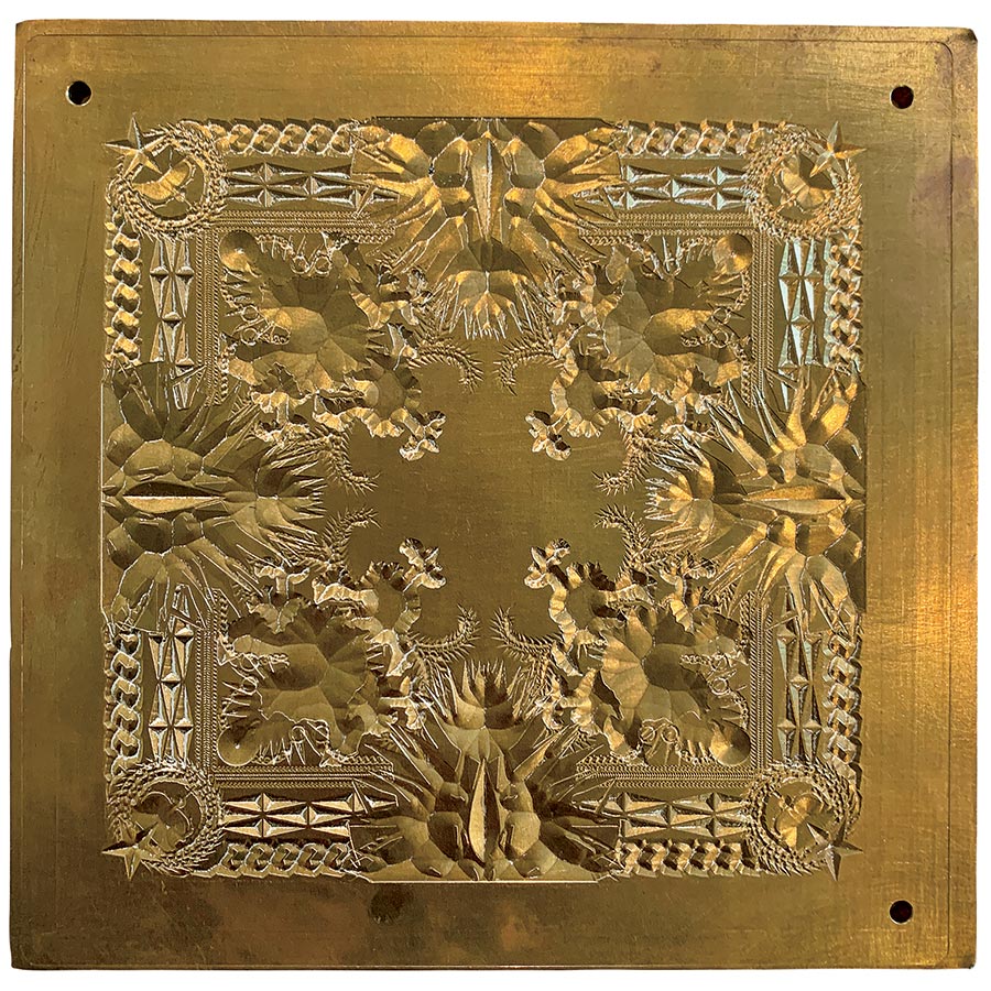 Pressing plate for Watch the Throne cover