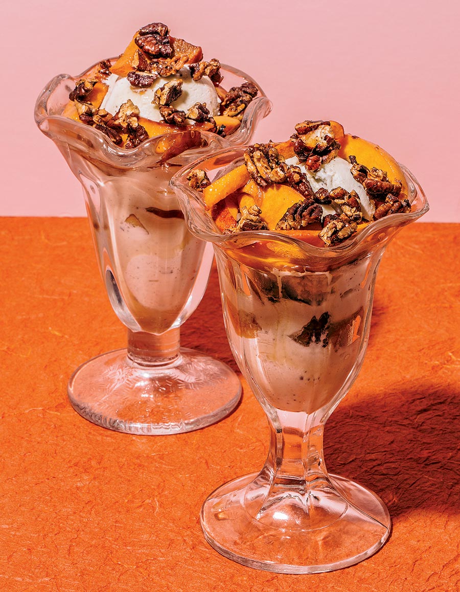 Summer Peach Sundaes