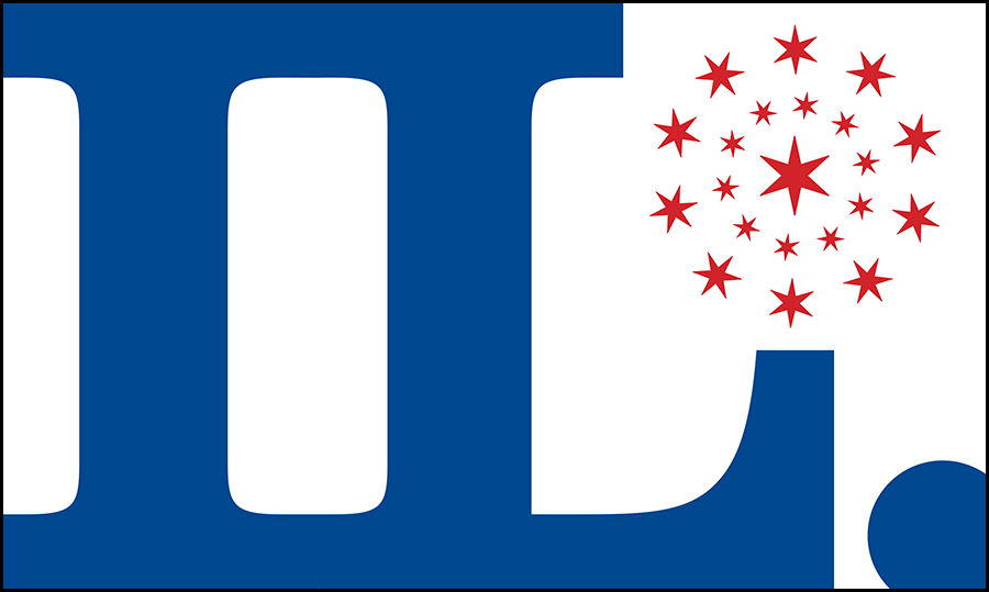 JNL Graphic Design Illinois flag