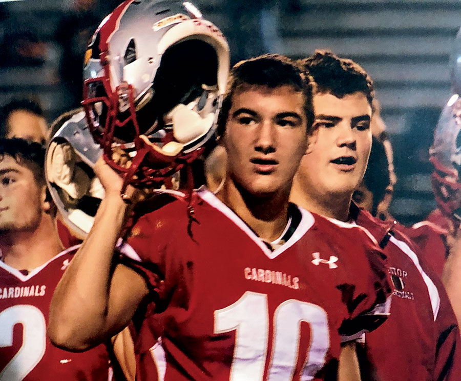 Trubisky after a game his junior year of high school