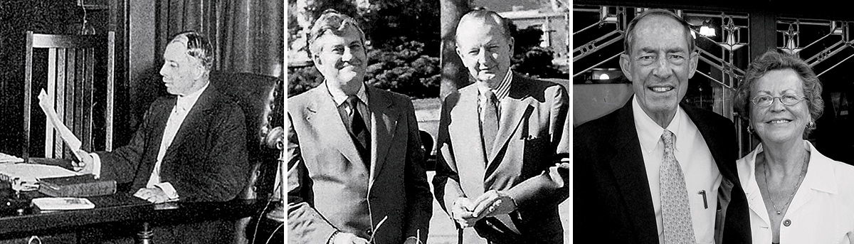 Joseph H. Dodson, Marvin Hammack and Ray Schimel, and Gaines and Sharon Hall