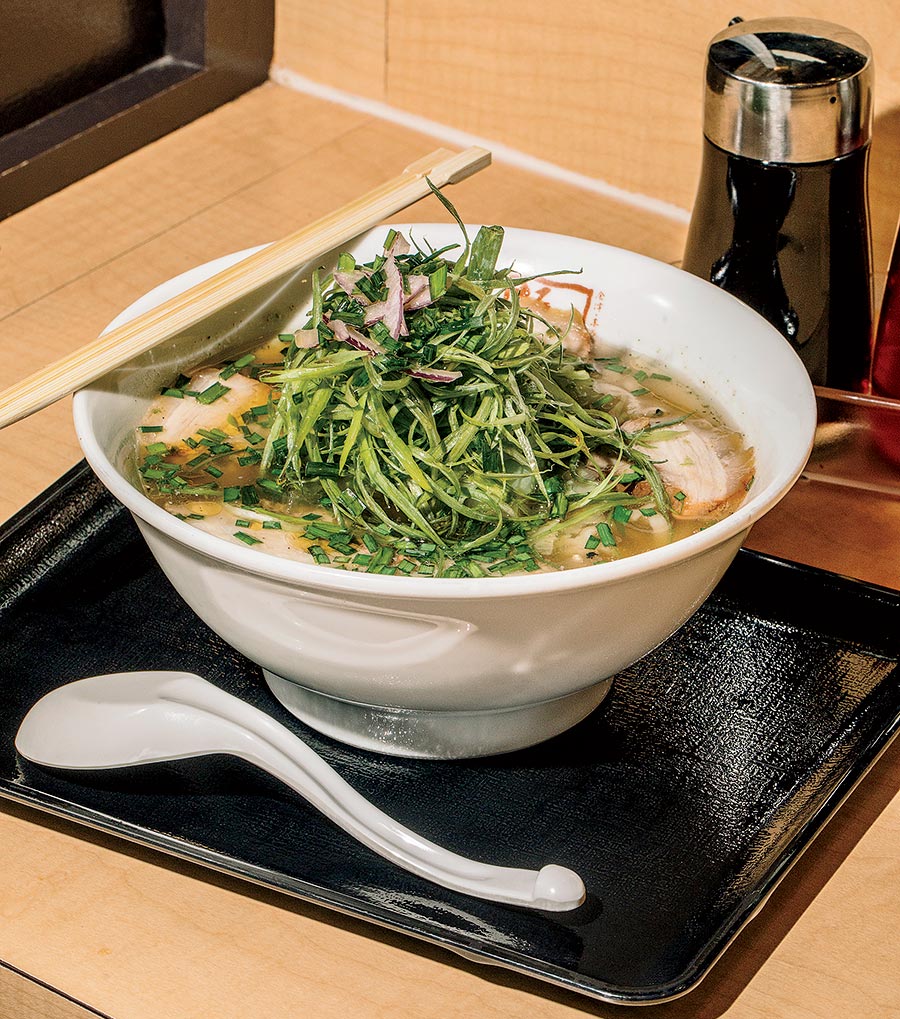 Green chile shio ramen