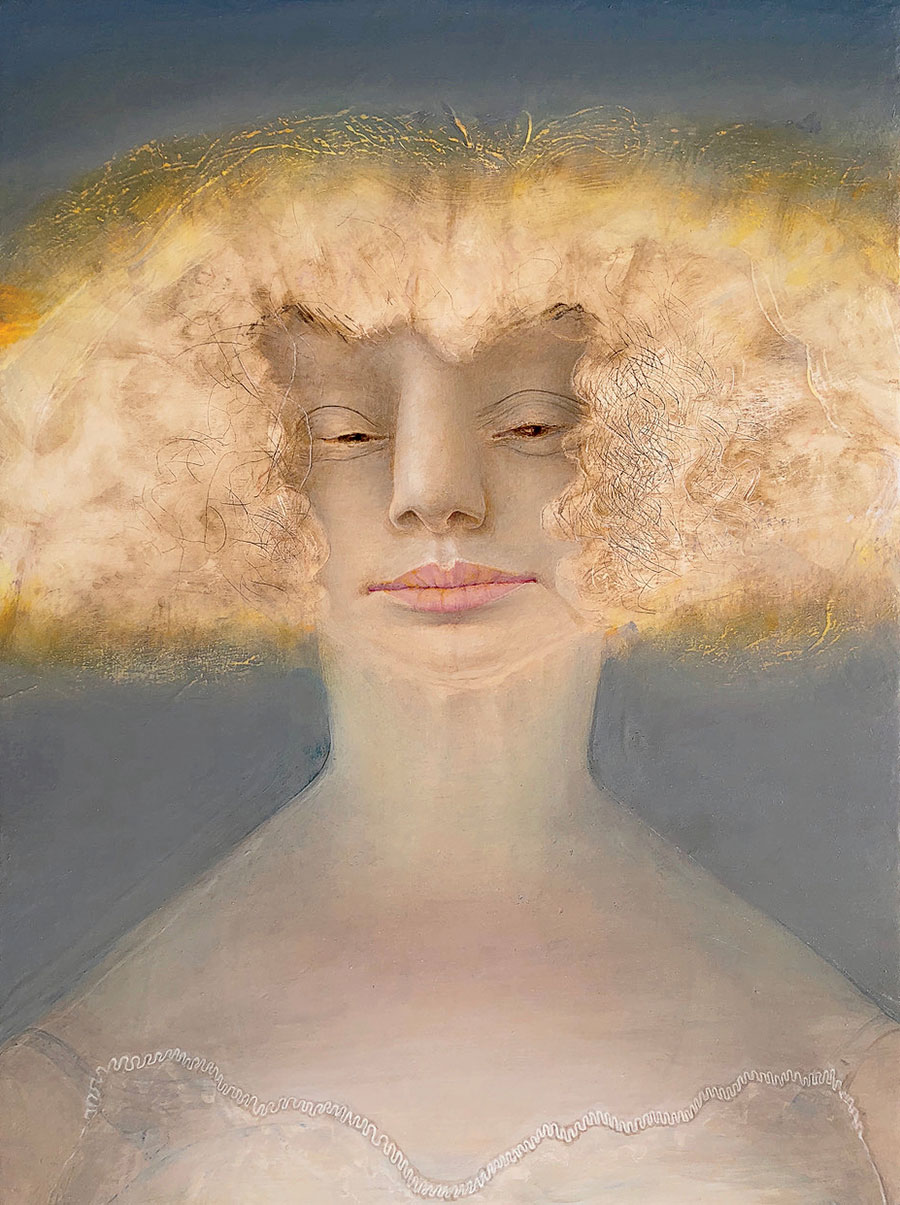 ‘Portrait (Gold Hair)’ by Anne Harris