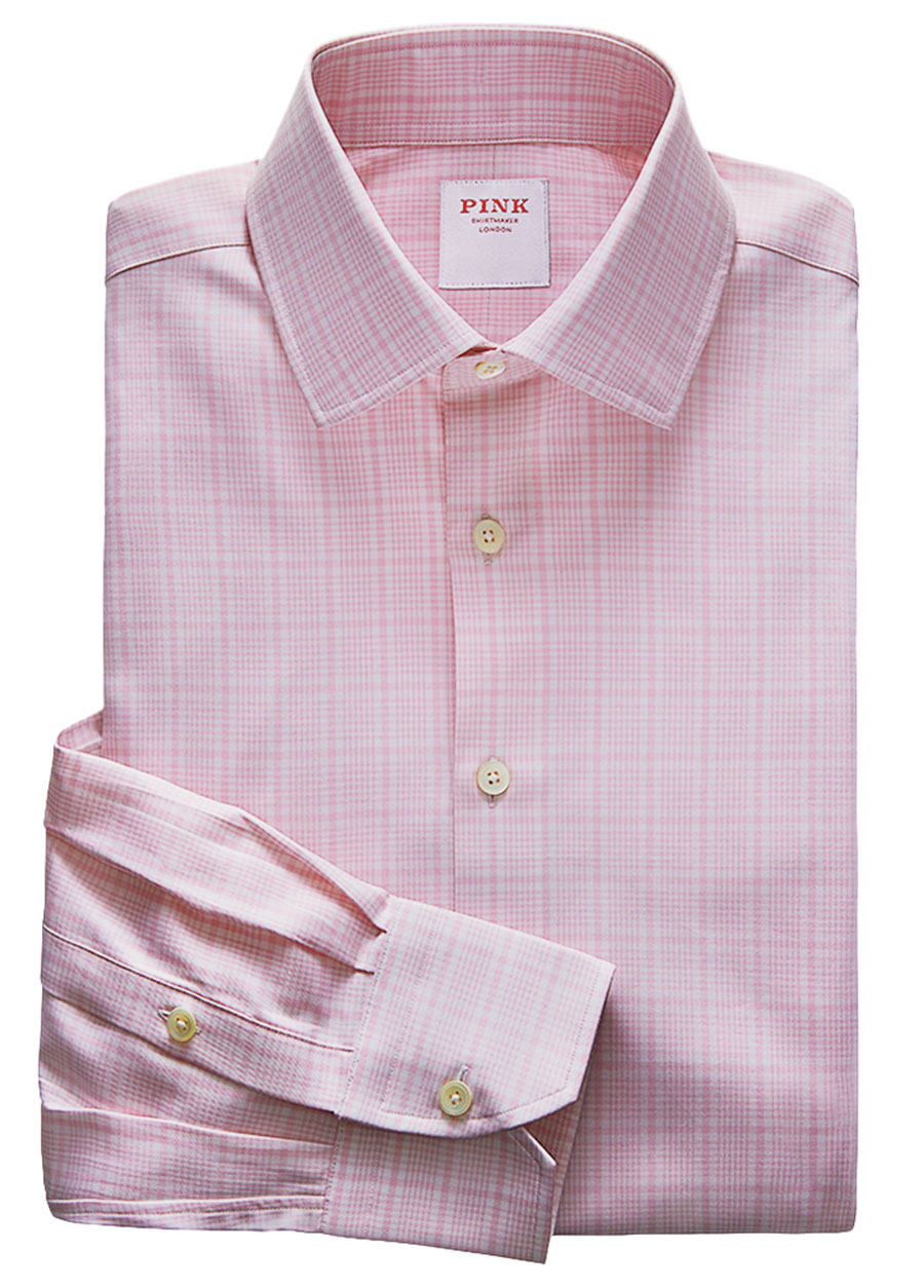 Prince of Wales check twill shirt