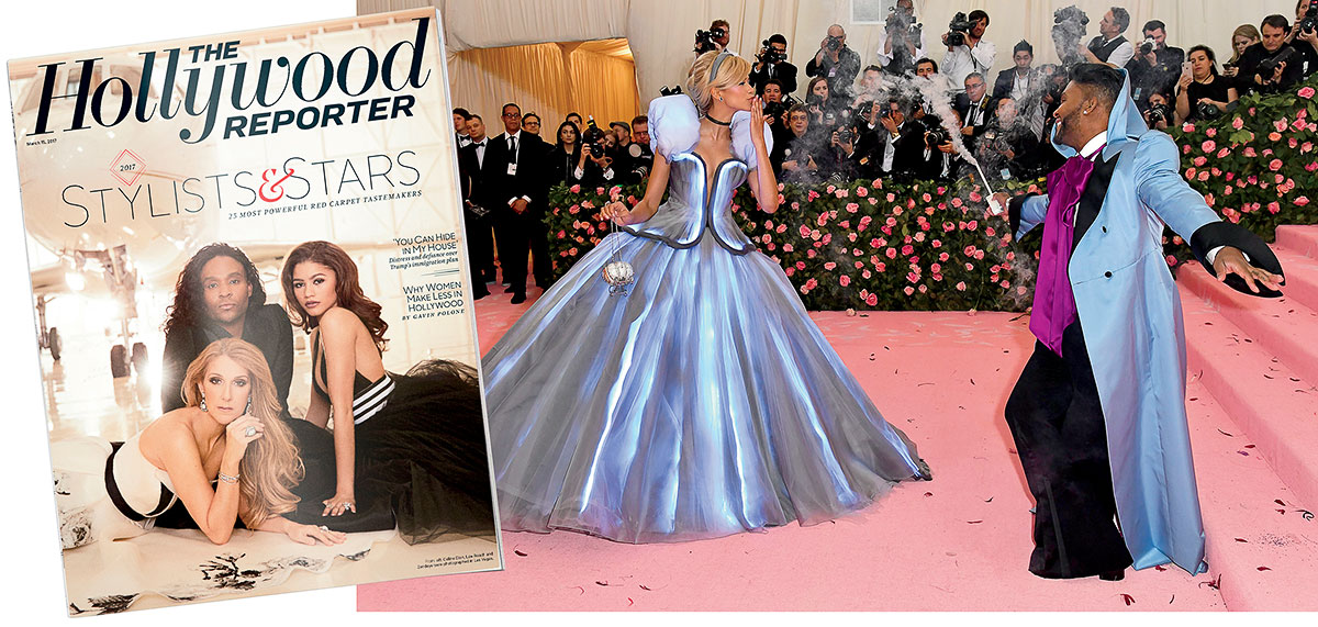 With Céline Dion and Zendaya on the cover of the Hollywood Reporter with Zendaya at last year’s Met Gala.