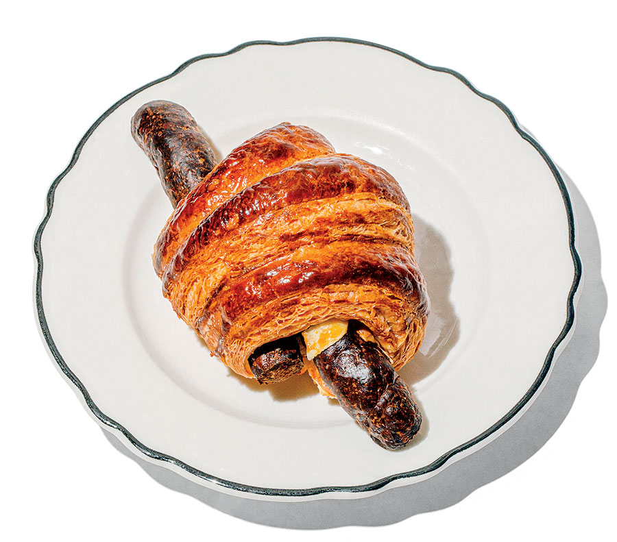 Café Marie-Jeanne’s Lamb Sausage Croissant