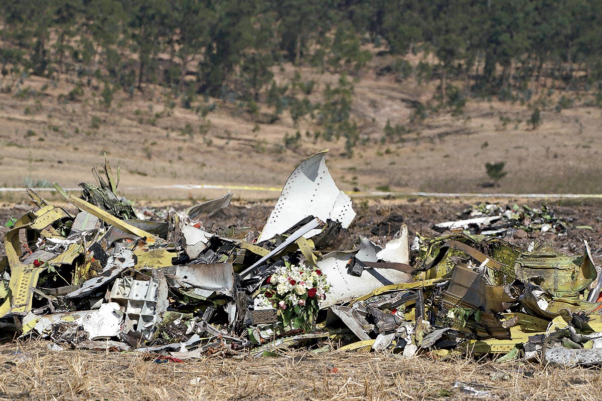 Debris from Flight 302