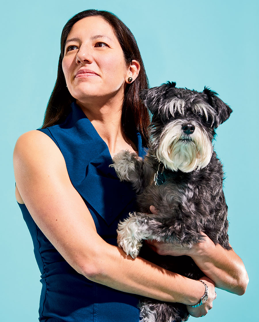 Heather Ballard with Mochi