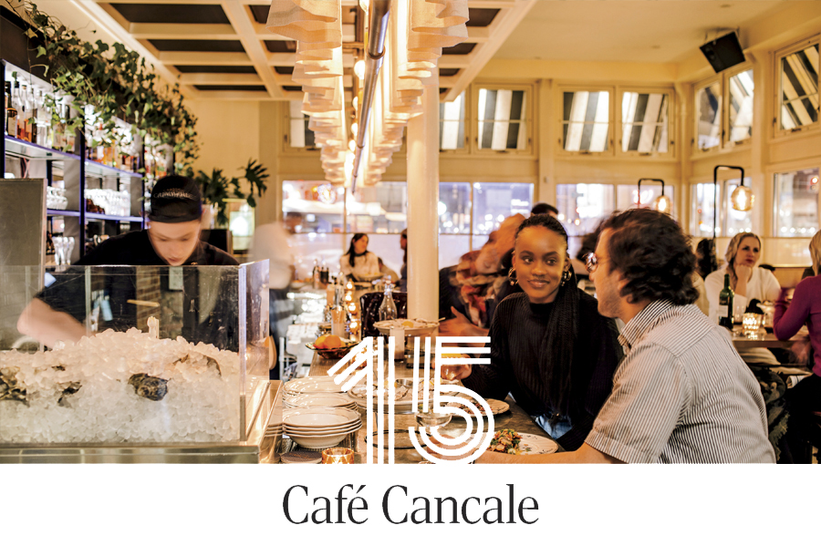 Inside Café Cancale