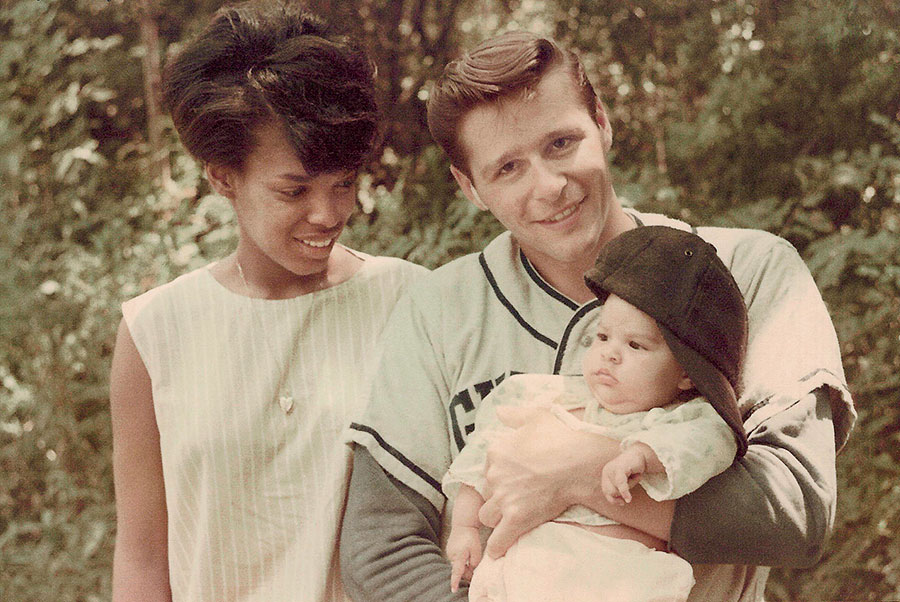 Trethewey with her parents, Gwendolyn and Eric (also a poet), in Mississippi in 1966.