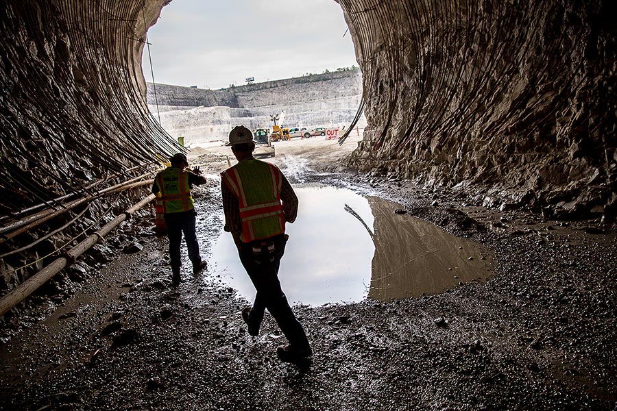 The digging of the Deep Tunnel begins