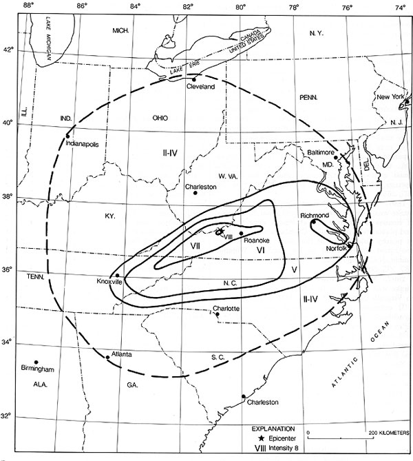 virginia isoseismal map 1897 earthquake