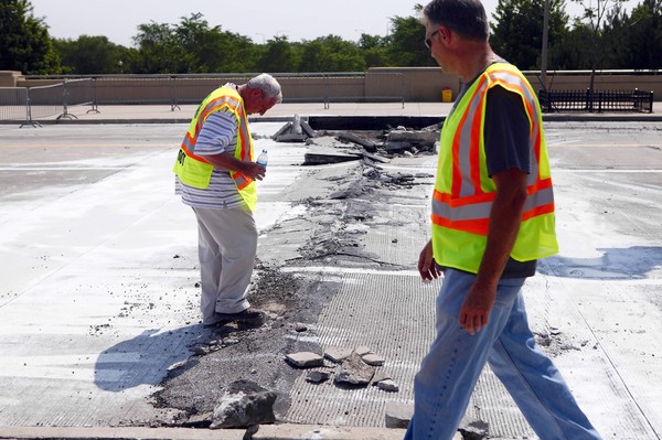 Columbus drive heat buckling