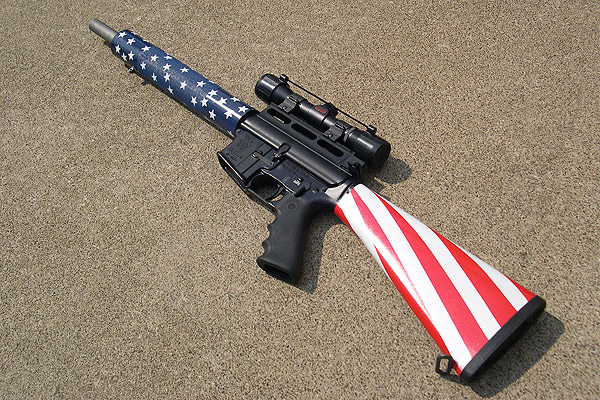 AR 15 rifle