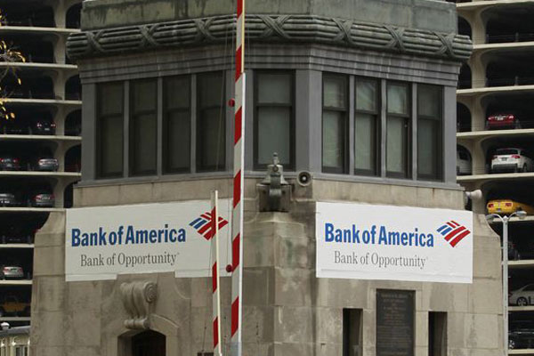 Bank of America Chicago bridge ad