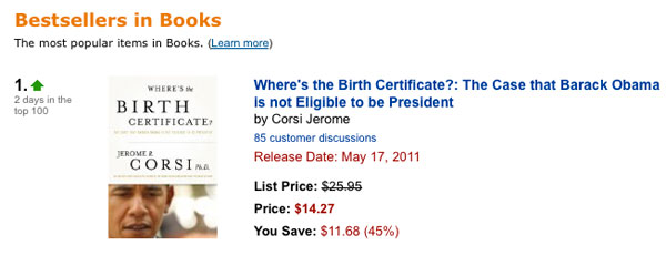 Jerome Corsi birther book