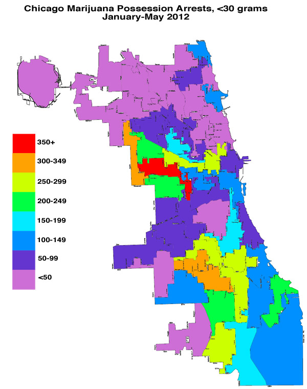 Chicago marijuana arrests