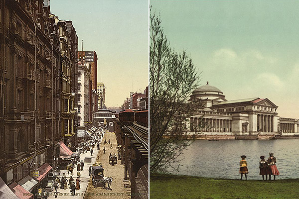 chicago photocrom postcard