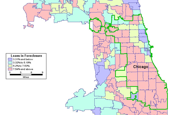 Chicago foreclosure map