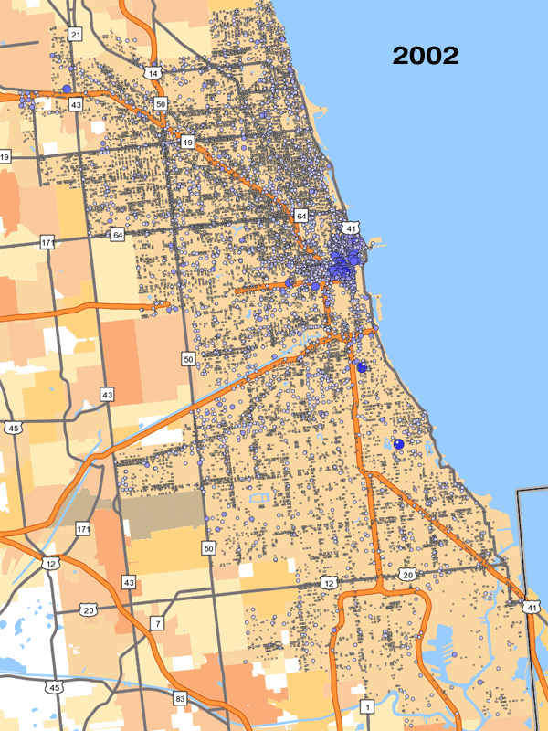 Chicago job geography