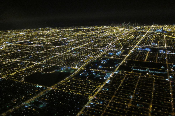 Chicago night view