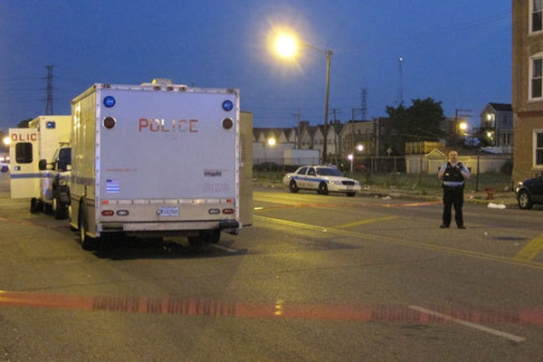 Chicago police van