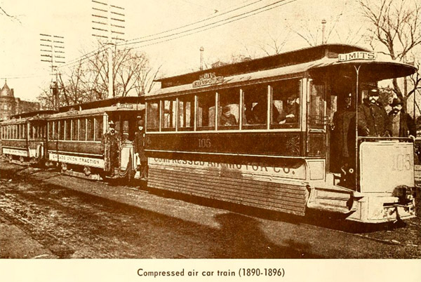 compressed air train car