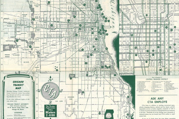 vintage CTA map