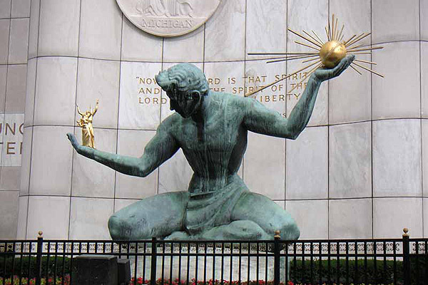 Detroit statue