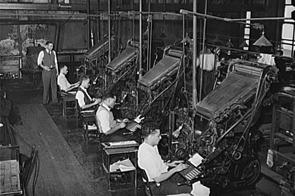 Linotype Machine Chicago Defender