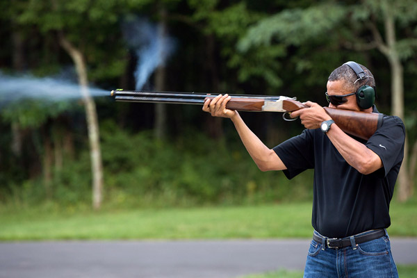 barack obama shooting picture