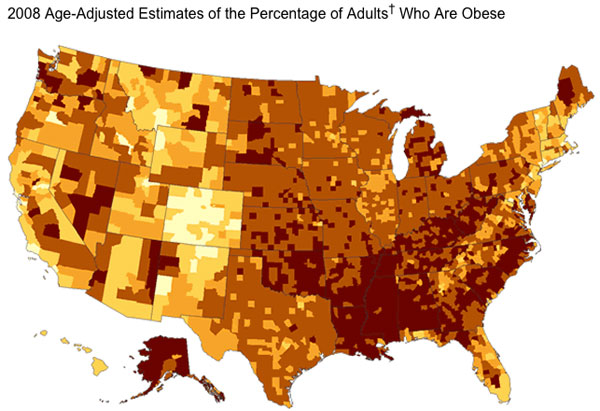 US Obesity map