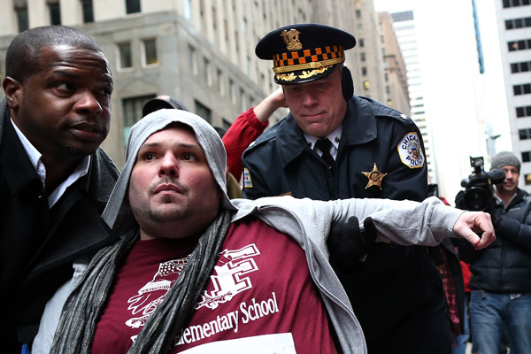 Chicago school closings protest