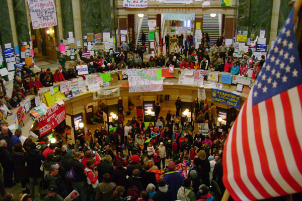 Wisconsin state capitol protest
