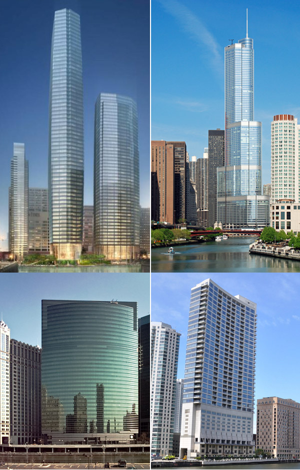 Wolf Point Trump Tower 333 West Wacker Residences at Riverbend