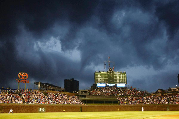 Wrigley Field storm