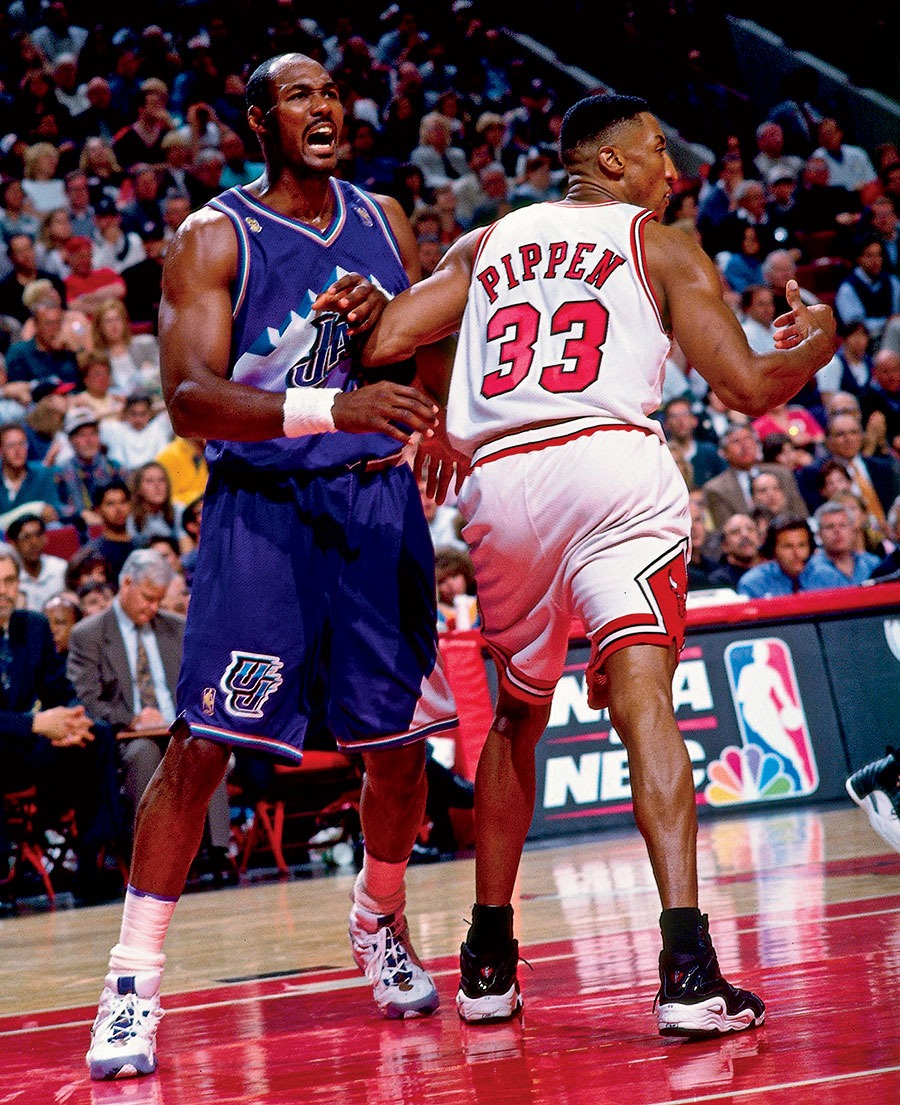 Karl Malone and Scottie Pippen