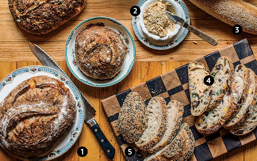 A variety of breads from Loaf Lounge.