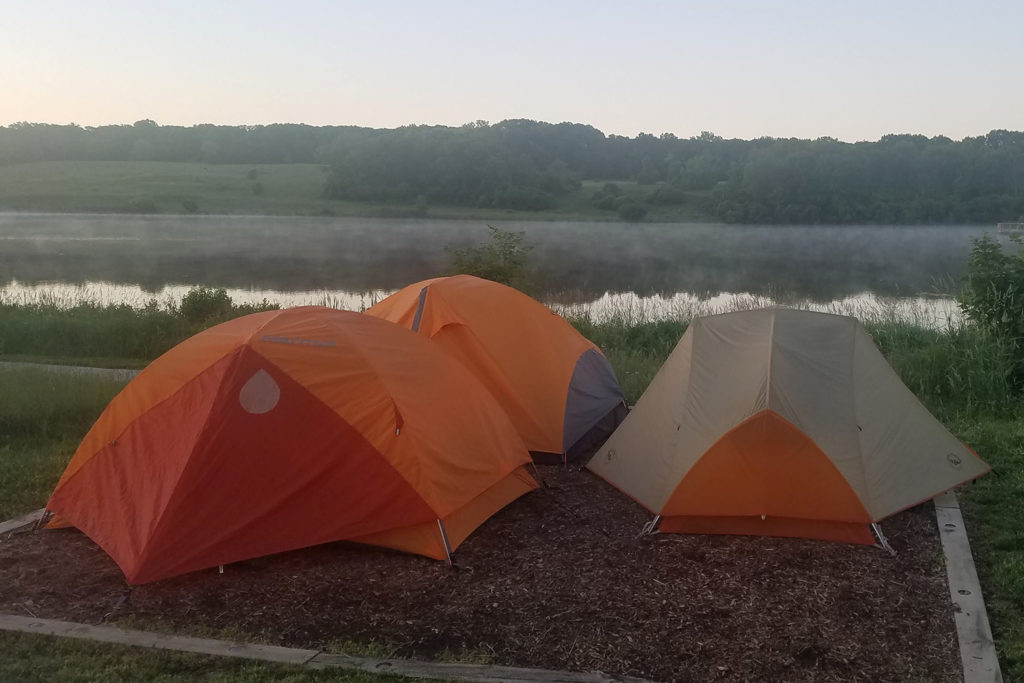 Tents at Camp Bullfrog Lake